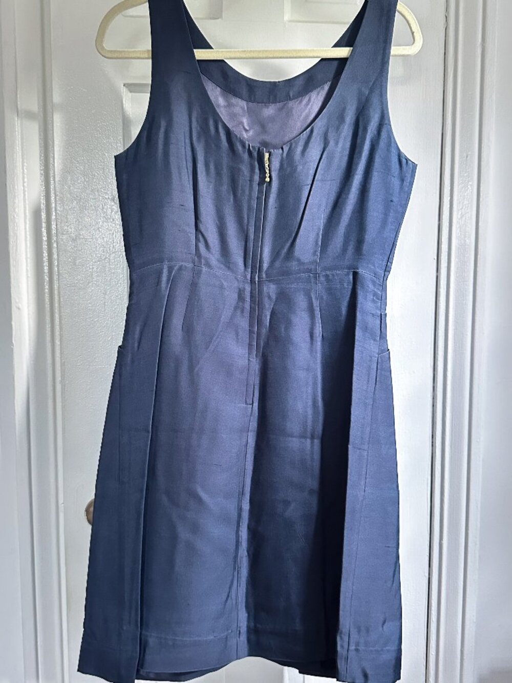 Kate Spade New York Jillian Dress Size 8 - Navy Silk - Worn Once - Picture 4 of 4